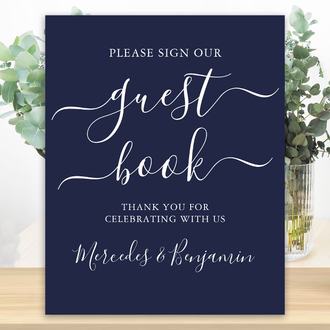 Póster Boda Rótulo de libros de escritura moderna Marina  (Subido por el creador)