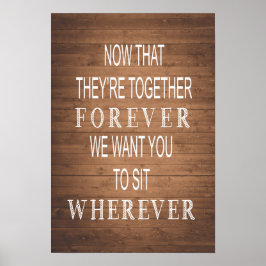 Póster Boda ruso | signo de grano de madera | sentarse do