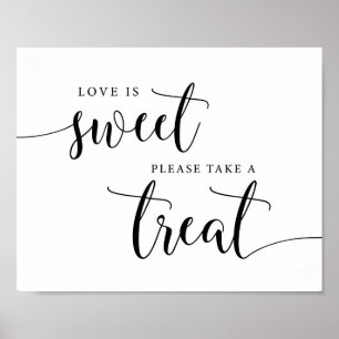 Póster Boda Rústico Amor Es Rótulo De Trato Dulce