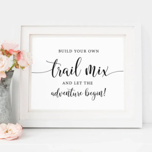 Póster Boda Rústico construye su propio Rótulo de mezcla 