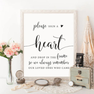 Póster Boda Rústico Suelta Un Corazón Rótulo De Libros Pa