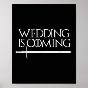 Póster Boda Se Está Volviendo Gracioso Hen Y amp; Fiesta 