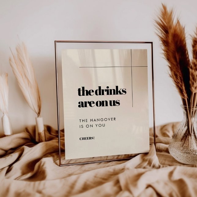 Póster Boda sencilla elegante y elegante Bandera abierta (Subido por el creador)