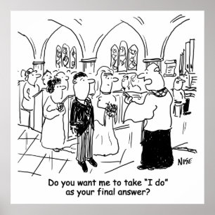 Póster Boda vota - Lo hago como respuesta final