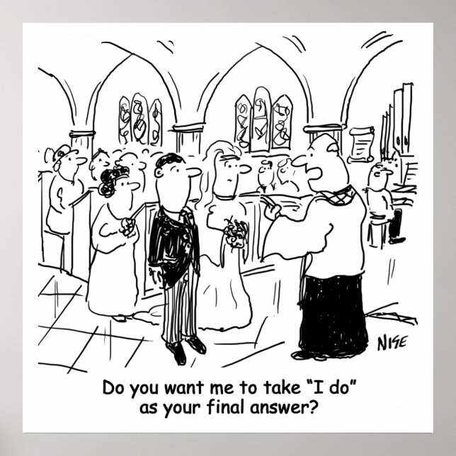 Póster Boda vota - Lo hago como respuesta final (Frente)