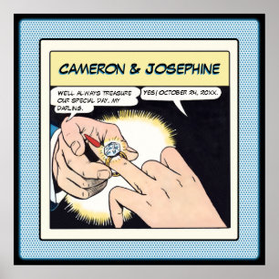 Póster Bodas de los anillos de los anillos de los anillos