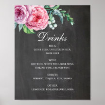 Bodas de pizarra. Alcohol floral rosa