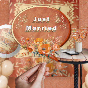 Póster Bodas Rustic Neutral Earthy Boho Floral Props