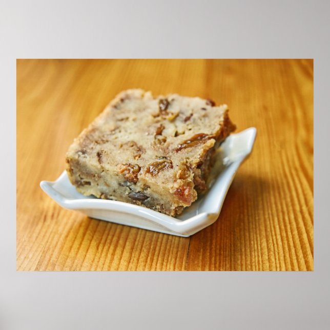 Póster Bodding - postre tradicional belga (Frente)