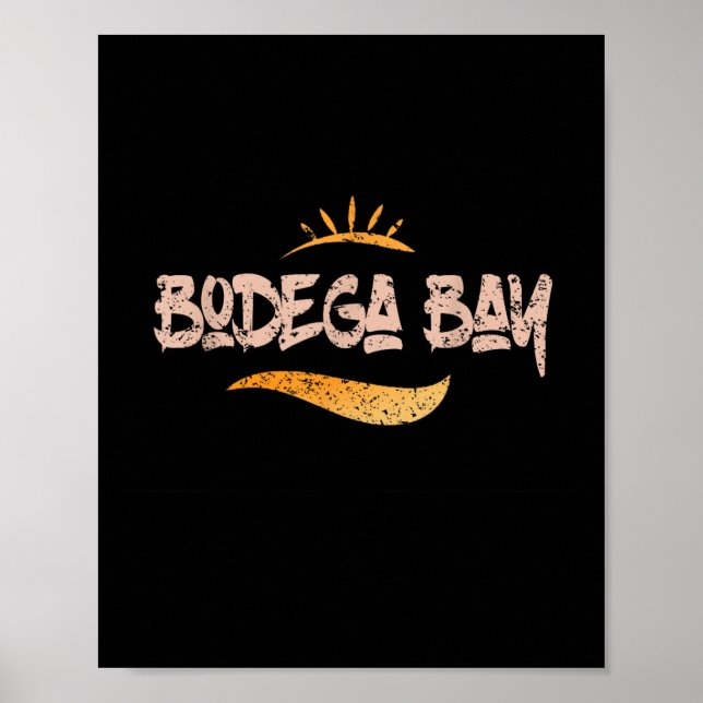Póster Bodega Bay California Ropa Urbana  (Frente)