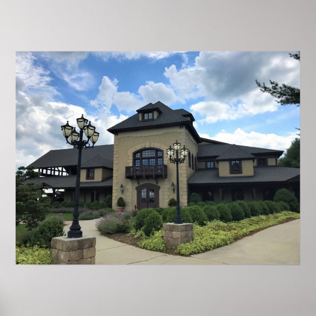 Póster Bodega Chateau Morrisette, Floyd, Virginia (Frente)