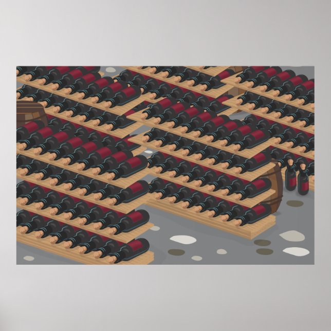 Póster Bodega de vino (Frente)