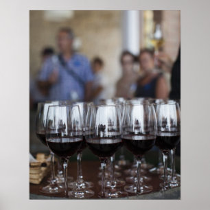Póster Bodega Marques de Riscal, degustación de vinos