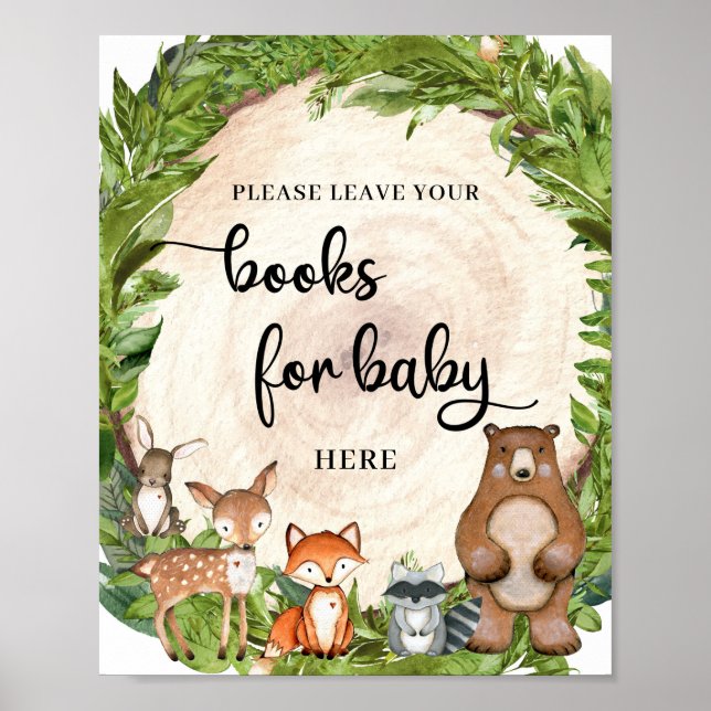 Póster Bodegas de madera para bebés (Frente)