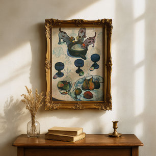 Póster Bodegón con tres cachorros   Paul Gauguin