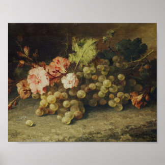 Póster Bodegón con uvas de Margaretha Roosenboom
