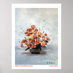 Póster Bodegón de flores/Still life of flowers