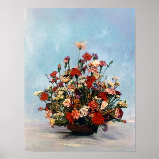 Póster Bodegón de flores/Still life of flowers (Frente)