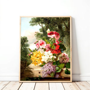 Póster Bodegón floral, John Wainwright