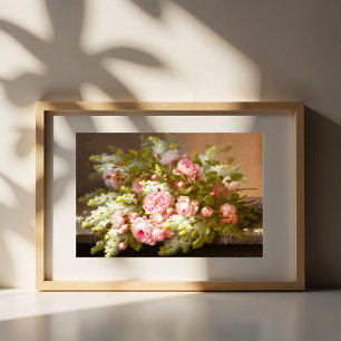 Póster Bodegón floral, Raoul M. De Longpré