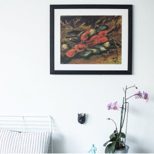 Póster Bodegón Mejillones y Gambas por Vincent van Gogh
