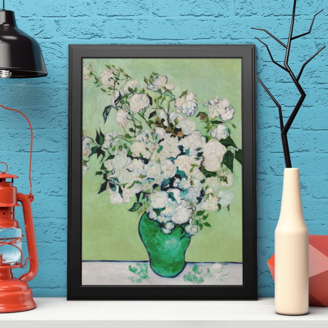 Póster Bodegón Rosas en un jarrón de Vincent van Gogh (Subido por el creador)