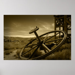 Póster Bodie Ghost Town Sepia Poster