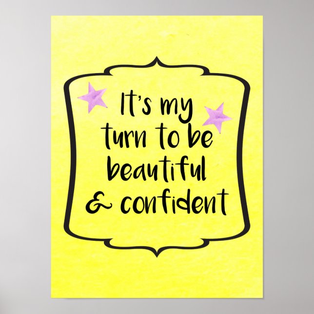 Póster Body Confidence Motivational Inspirational Quote (Frente)