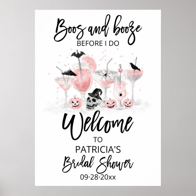 Póster Bofetadas y Bebidas  Letrero de Bienvenida para De (Frente)