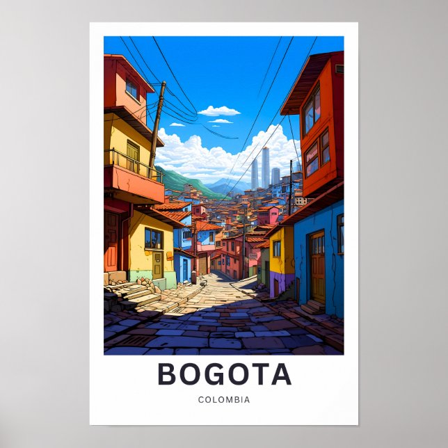 Póster Bogota Colombia Viaje Imprimir (Frente)