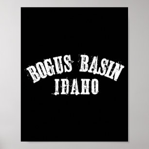 Póster Bogus basin idaho esquí esquí snowboarding esquiad