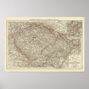 Póster Bohemia, Moravia, Silesia austríaca 2