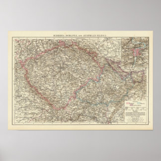 Póster Bohemia, Moravia, Silesia austríaca 2