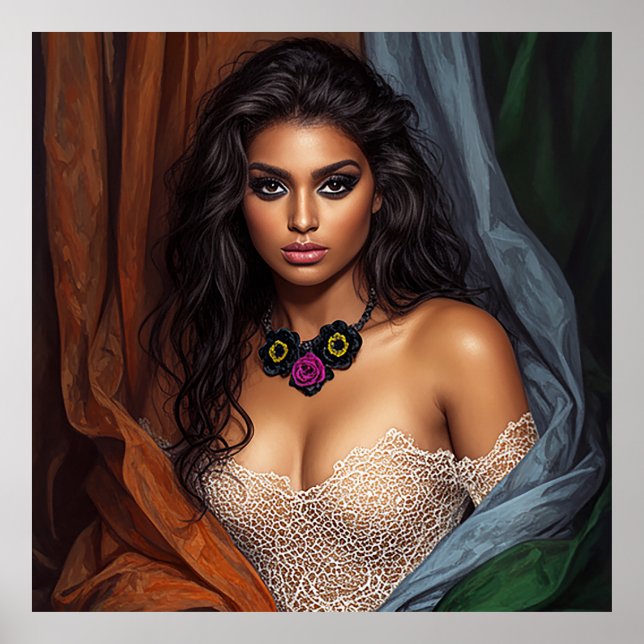 Póster Bohemian Lace Elegance (Frente)