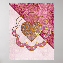 Póster Bohemian Valentine Whimsey 3D