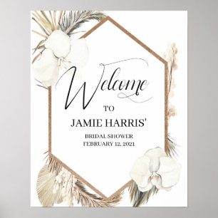 Póster Bohemio Desierto Poste de ducha de novia, ducha de