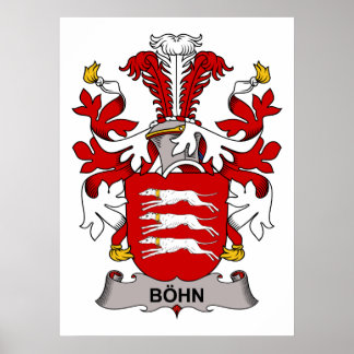 Póster Bohn Family Crest