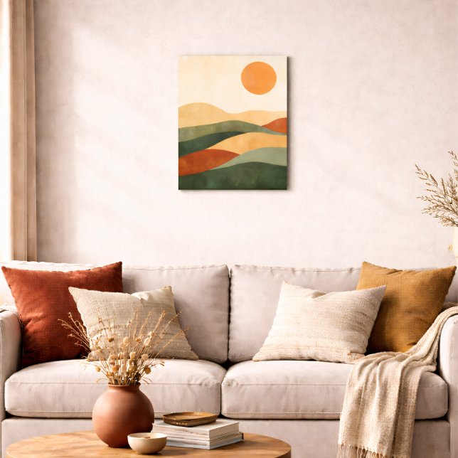 Póster Boho Abstract Landscape Earth Tone Desert (Subido por el creador)