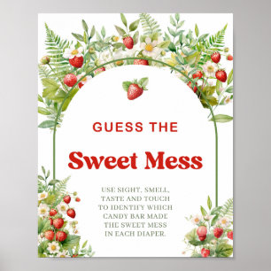 Póster Boho Arch Berry Sweet Adivina El juego del Dulce M
