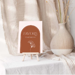 Póster Boho Arch Minimalist Baby Shower Favors 