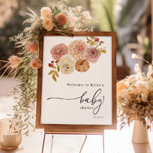 Boho Autumn Pumpkin Chica Baby Shower