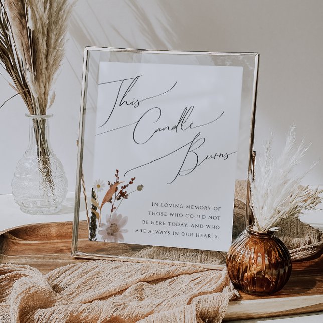 Póster Boho Autumn Wildflower | Este Rótulo de quema de v (Subido por el creador)