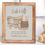 Póster Boho Baby Shower Cards and Gifts Nursery Theme<br><div class="desc">Poster temático Boho Baby Nursery que puede personalizar para cualquier uso, como Tarjetas y Regalos. El diseño cuenta con ilustraciones de guardería, que incluyen una manta de mimbre y de bebé, un oso de peluche, una cesta de juguetes, un conejito, un perro y un juguete de madera. Acuarela, diseño neutro...</div>