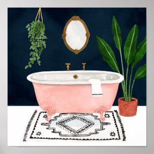 Póster Boho Bath II