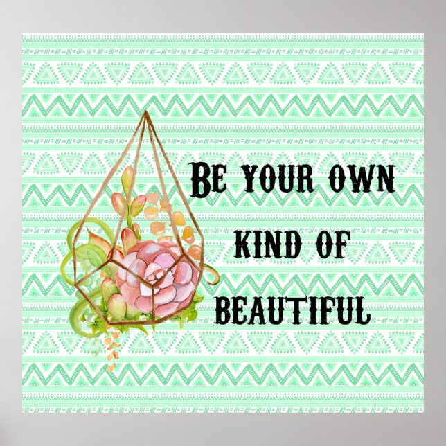 Póster Boho Be Beautiful Poster (Frente)