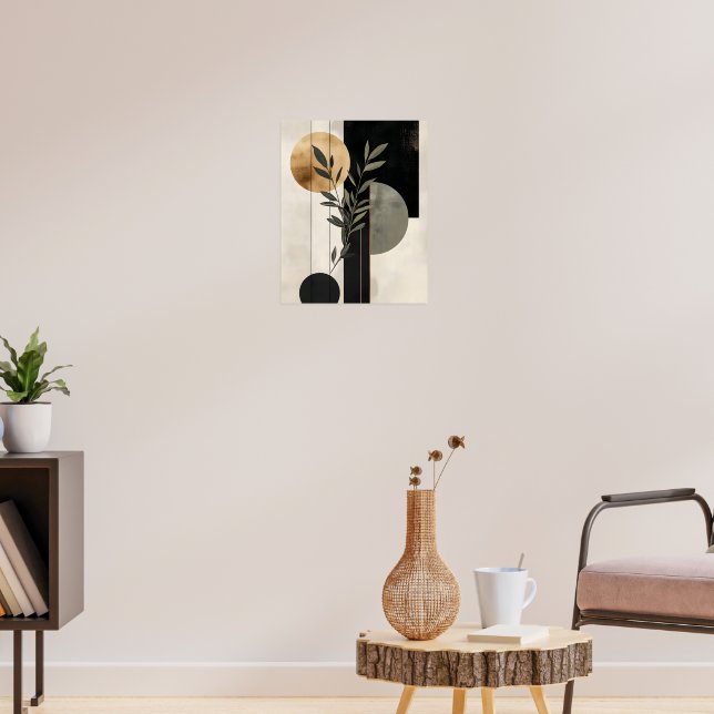 Póster Boho Botanical Geometric Illustration (Salón 3)