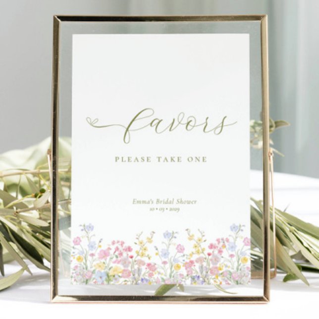 Póster Boho Bridal Shower Favors Tabletop Sign (Subido por el creador)