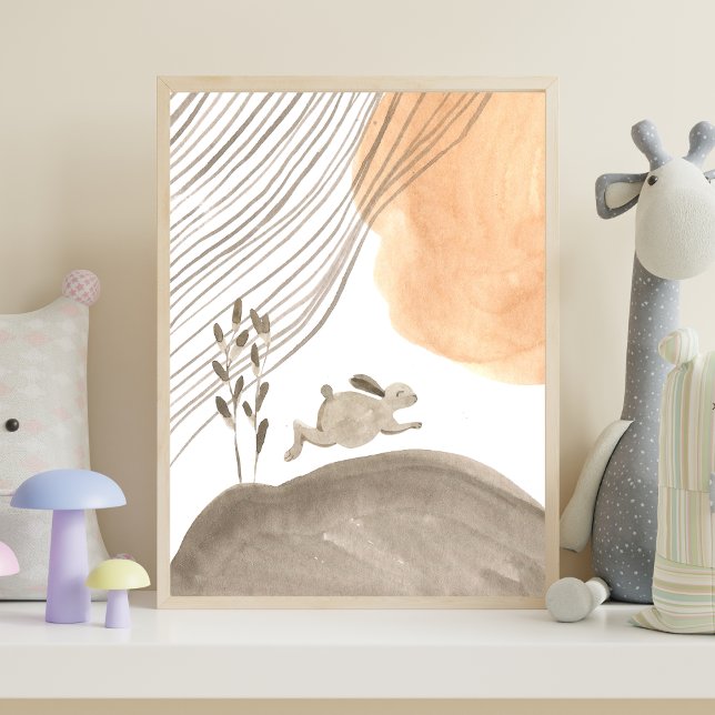 Póster Boho Bunny Nursery Woodland Poster (Subido por el creador)