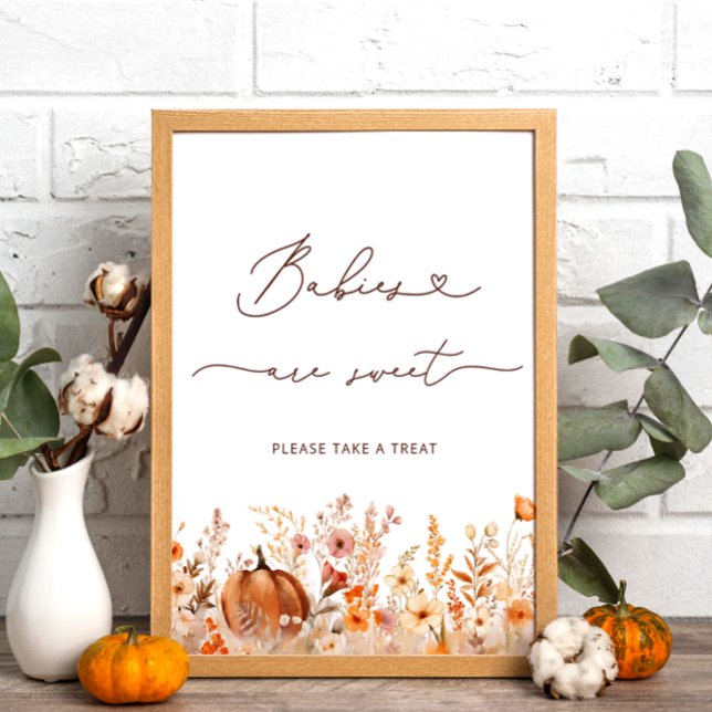 Póster Boho Cae la calabaza Los bebés son dulces (Subido por el creador)