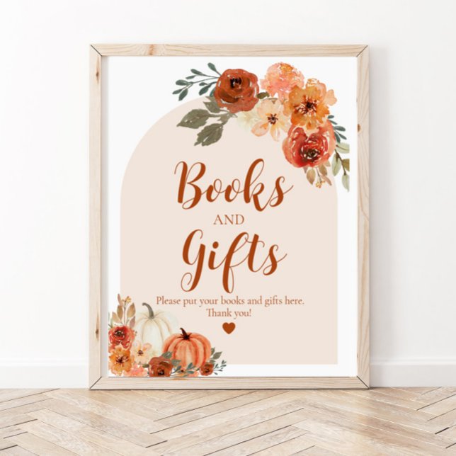 Póster Boho cae un pequeño calabaza libros y regalos de o (Subido por el creador)